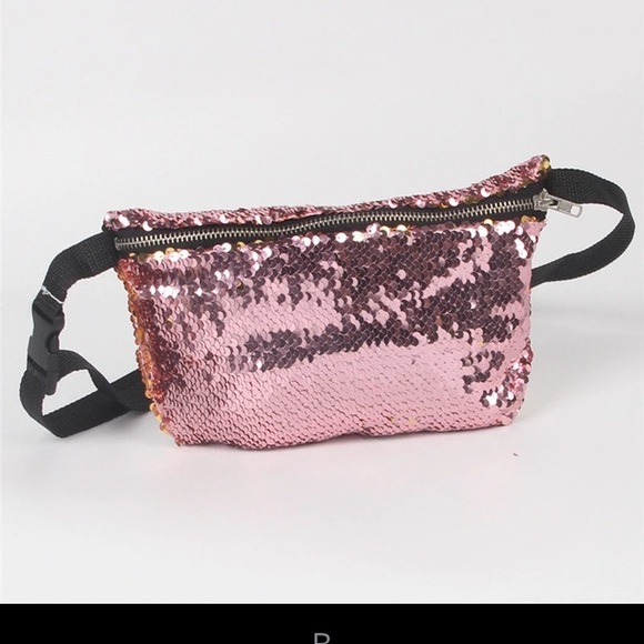 NEW Belt Bag Tone Trend Metallic sequin - Picture 4 of 5
