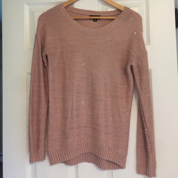 💗Pink Shimmery Sweater Size Small By ANA💗 - Picture 4 of 4