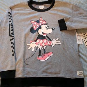 vans minnie mouse sweatshirt