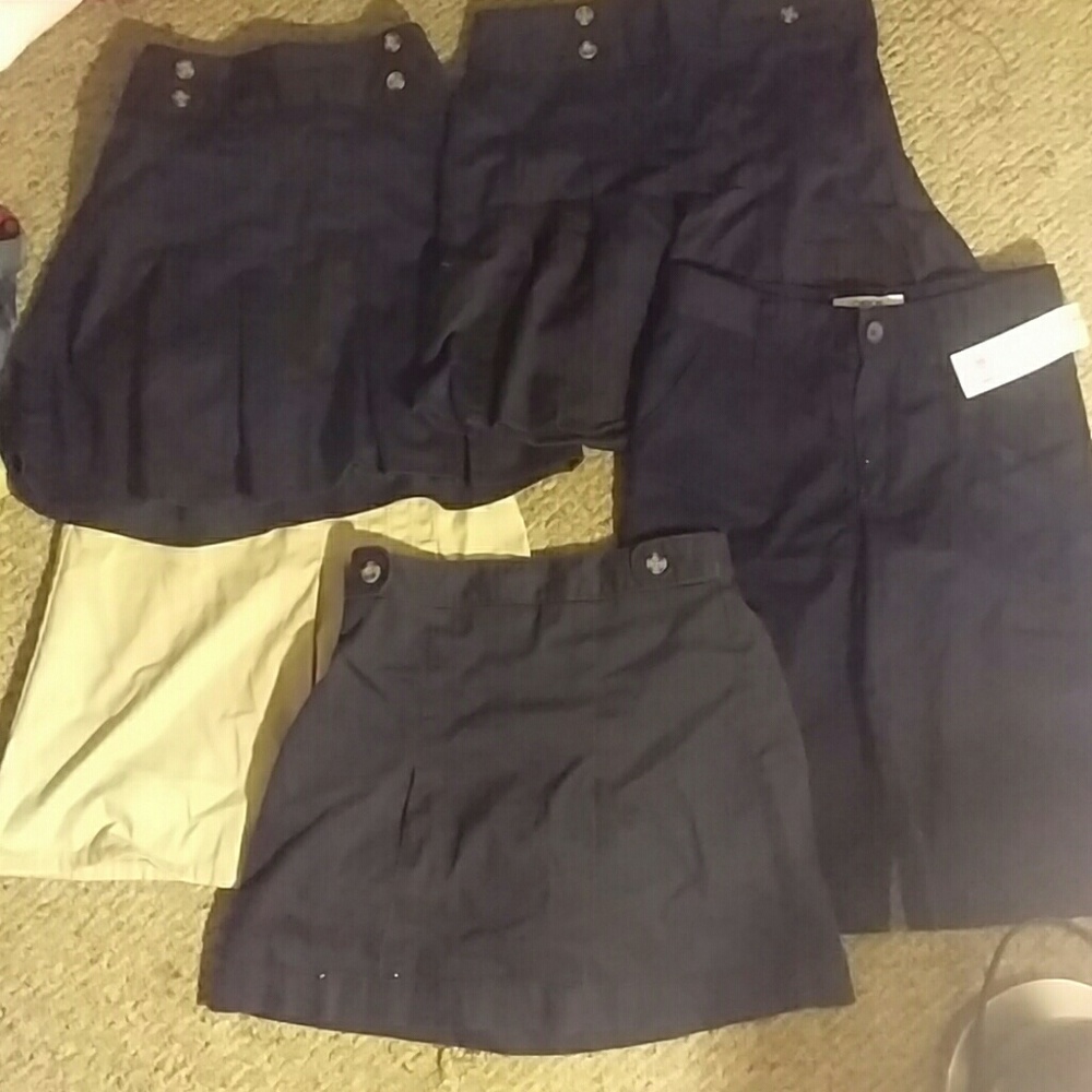 Girls uniform skort and short