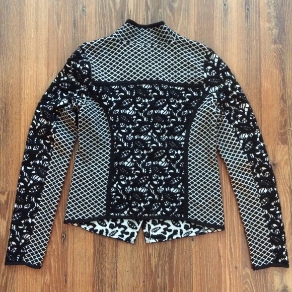 Anthropologie Moth Jacquard Moto Cardigan - Picture 8 of 8