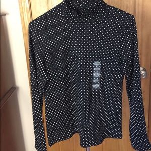 Black Polka Dot TurtleNeck