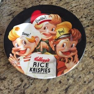 Kellogg' Rice Krispies Snap! Crackle!Pop! Plate