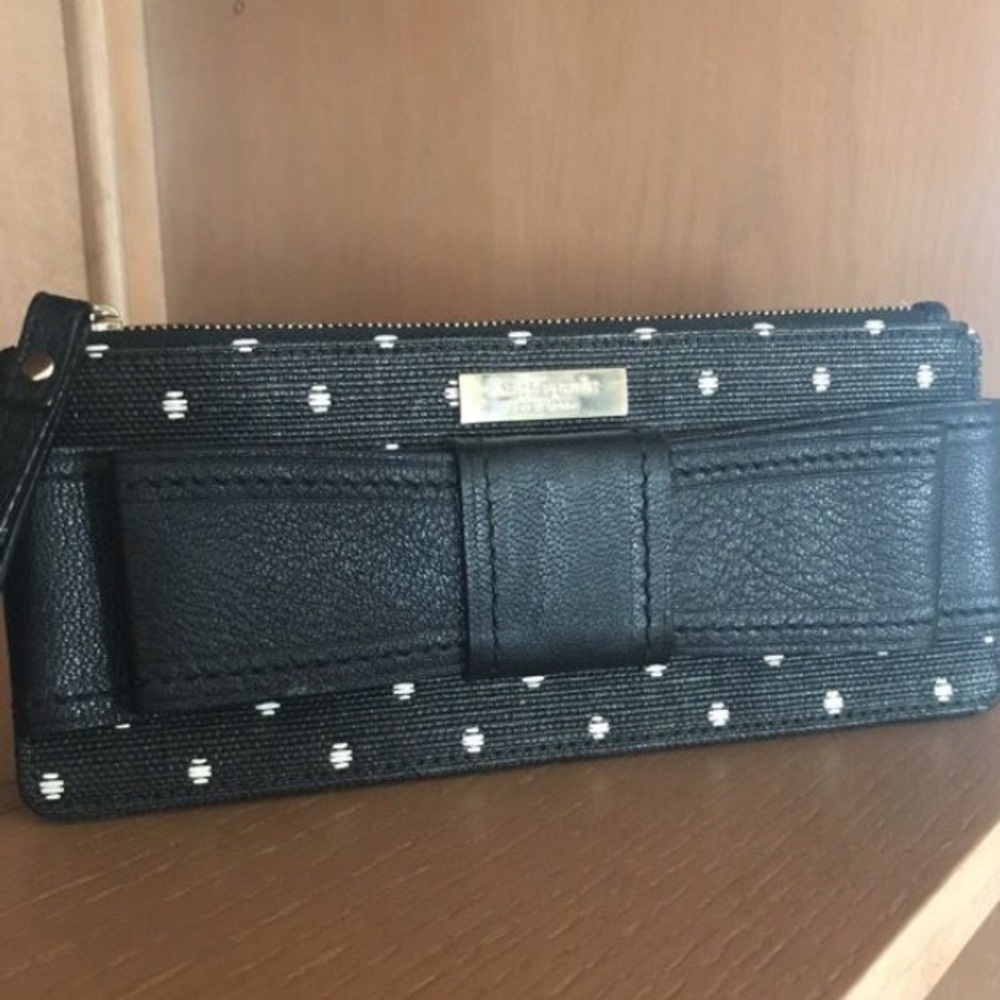 kate spade leather clutch