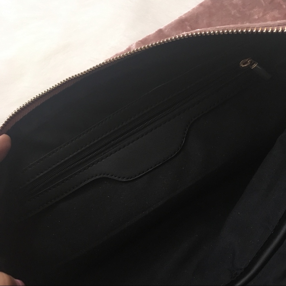 Oversized Crushed Velvet Pouch/Clutch - Picture 7 of 7