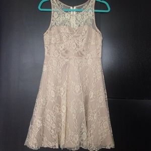 Nude Lace Dress