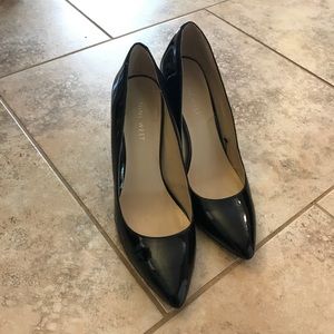 Nine West Black patent heels size 8