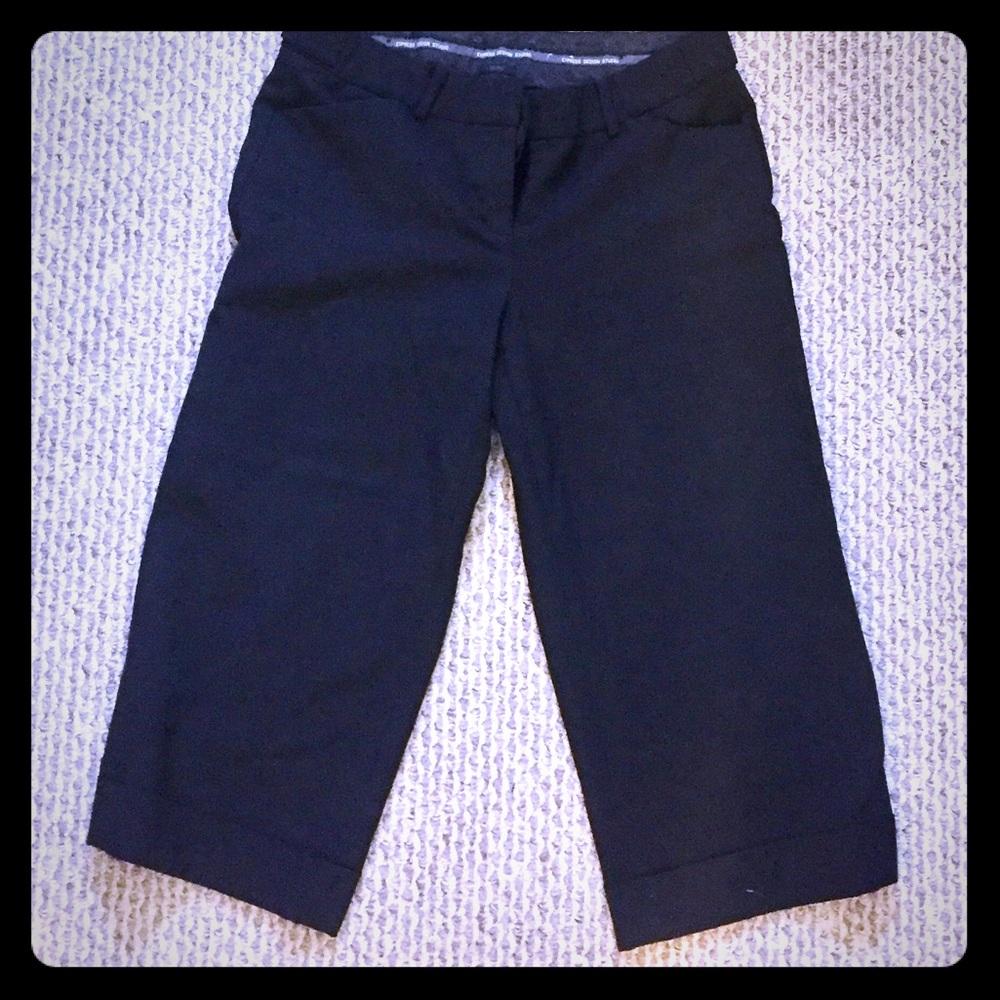 Express Editor Cuffed Crop Dress Pants