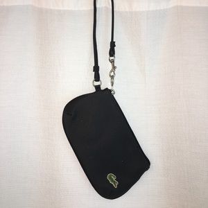👛 🐊 LACOSTE black clutch 🐊 👛