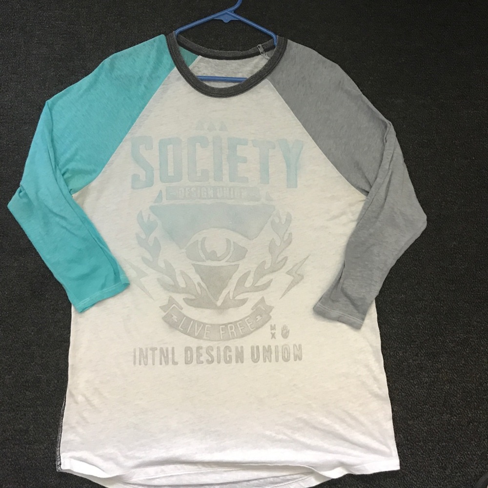 Society "Live Free" 3/4 Sleeve