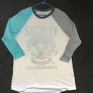 Society "Live Free" 3/4 Sleeve