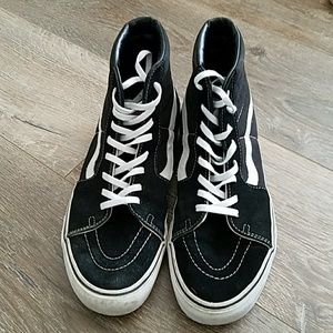 Men's high top Vans  black n white size 11