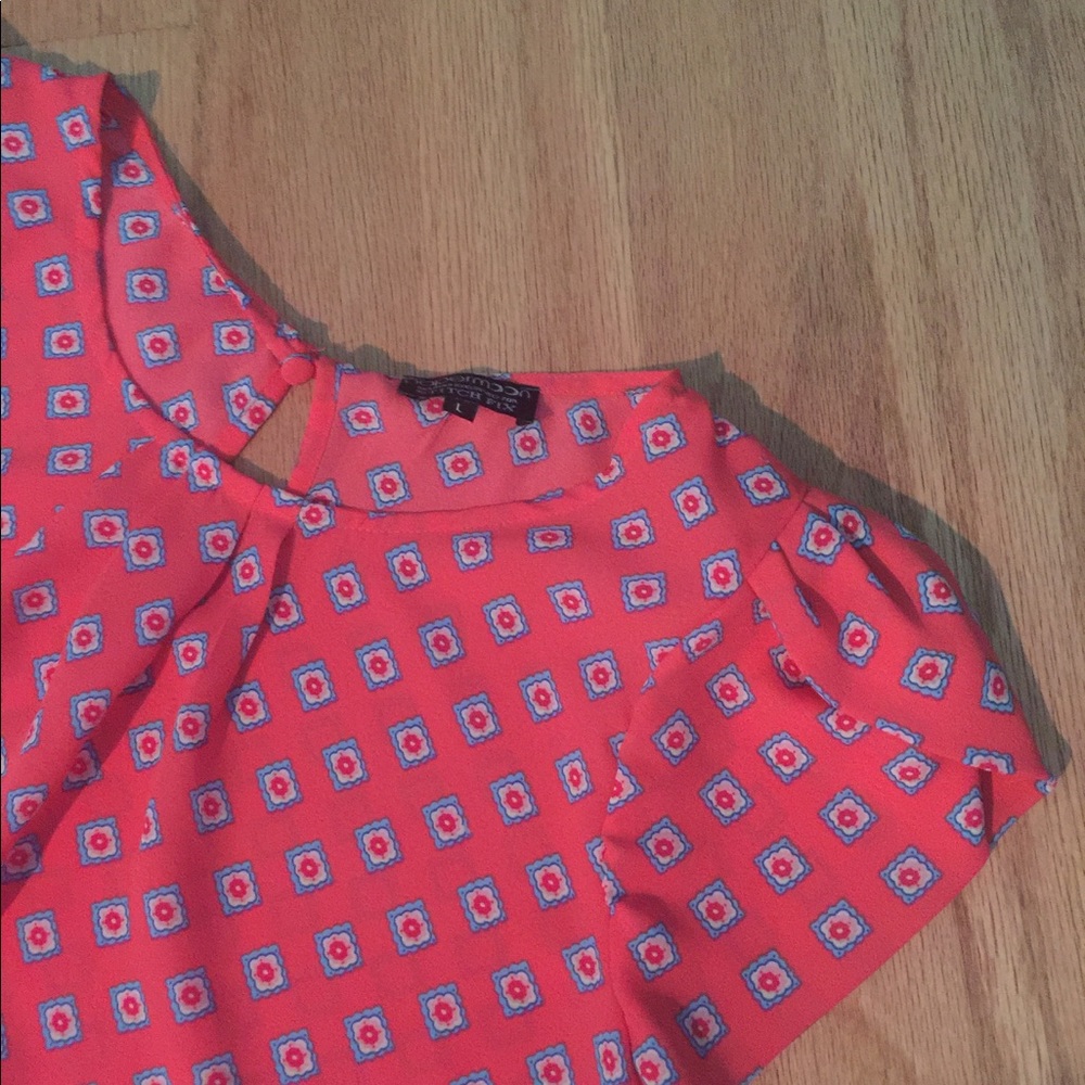 Adorable Pink and Teal Top