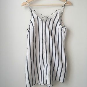 Striped Tank Romper Playsuit