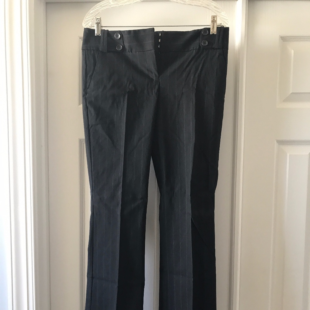 Limited Size 6 Pants - Dark Grey with Pin Stripes