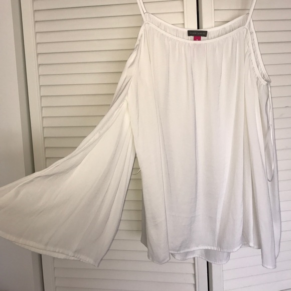White Cold Shoulder Top - Picture 2 of 4