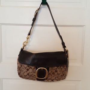 Coach F0882-12408 Over shoulder buckle purse
