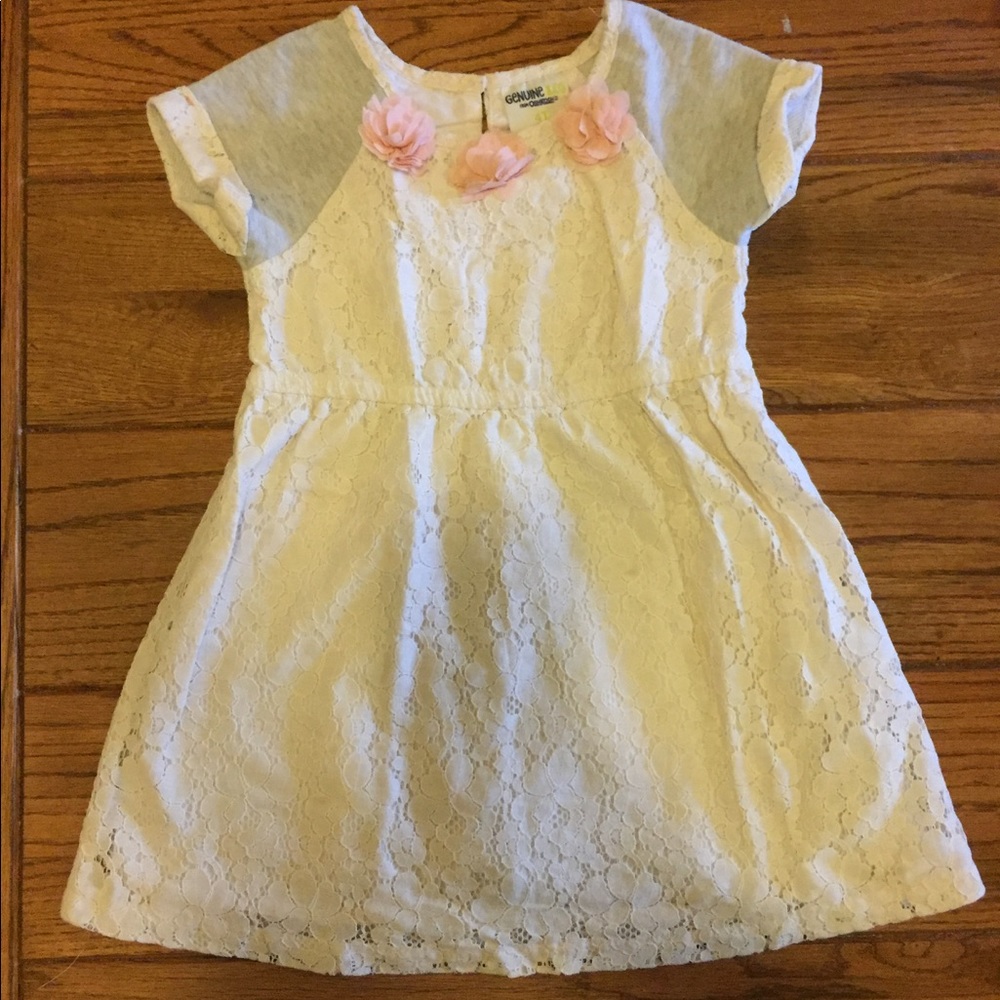 Osh Kosh Girls casual lace/jersey dress