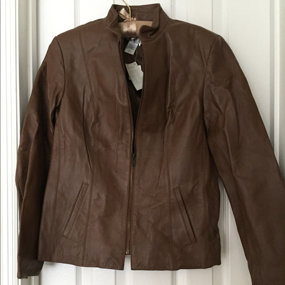 Coldwater Creek leather jacket