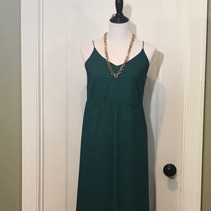 Pretty teal blue green maxi dress