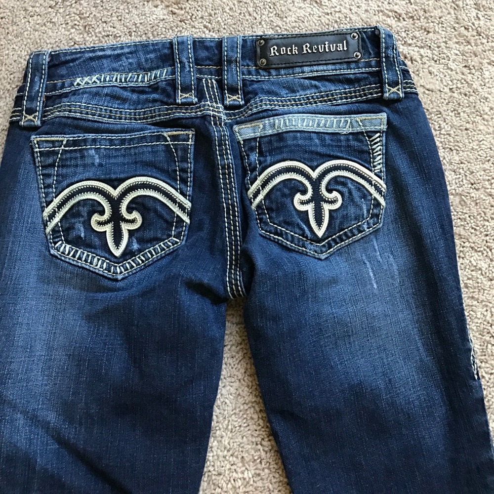 Rock revival jeans size 26 with long inseam