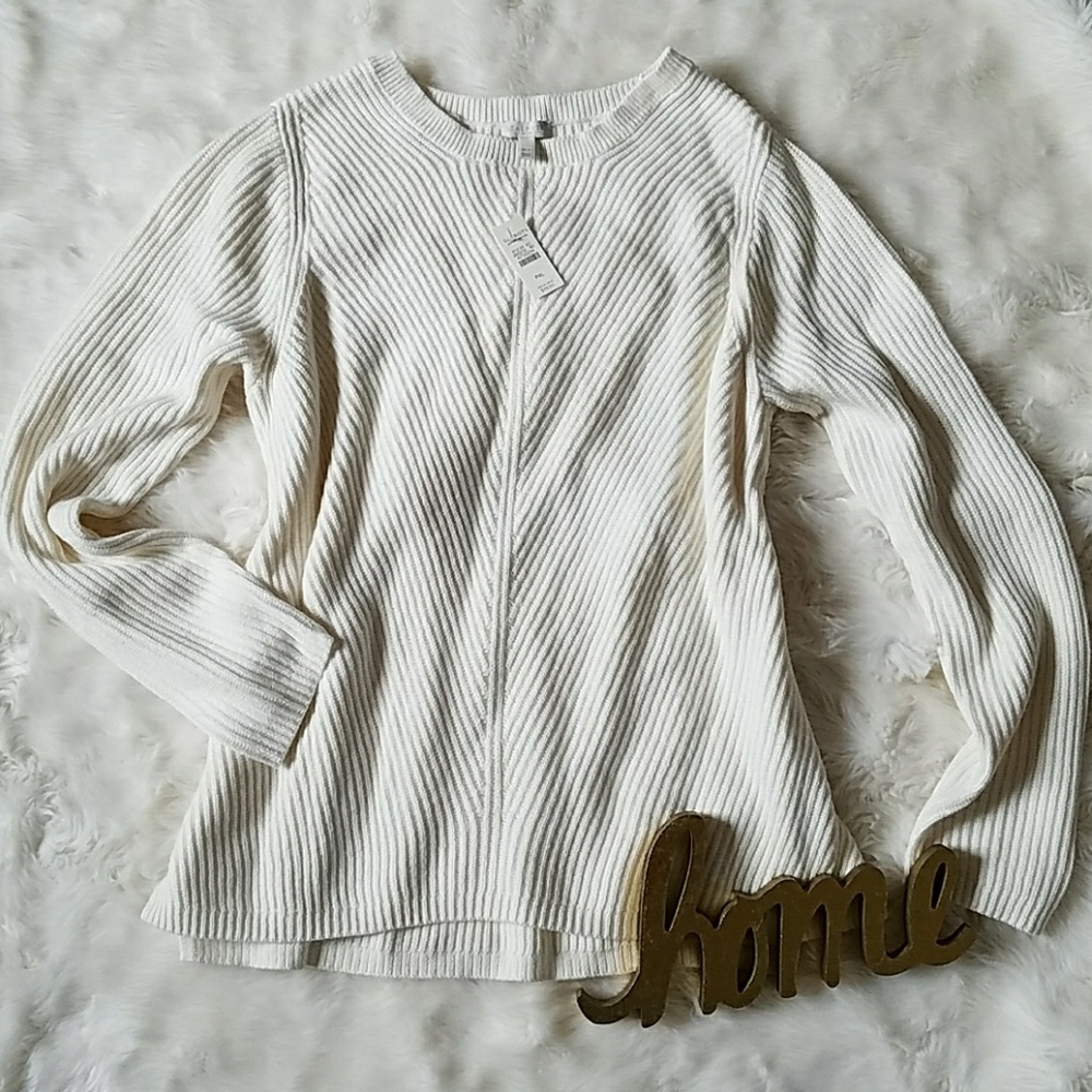 💕Talbots cream sweater
