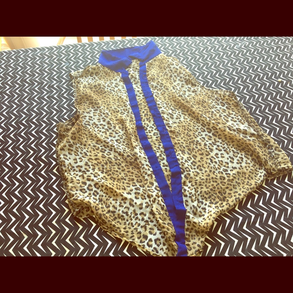 Leopard Print Sheet shirt