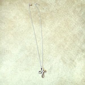 Sterling silver cross necklace