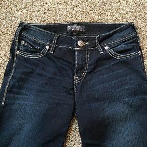 Silver suki W30/L31 slim boot dark jeans