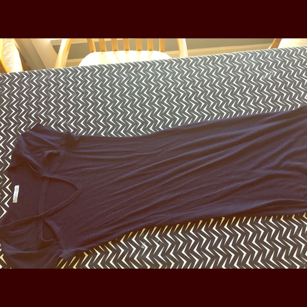 Dark blue cotton dress