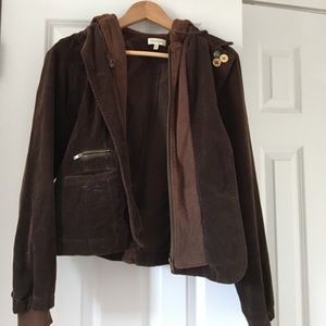 Maurice's cotton zip jacket with hood