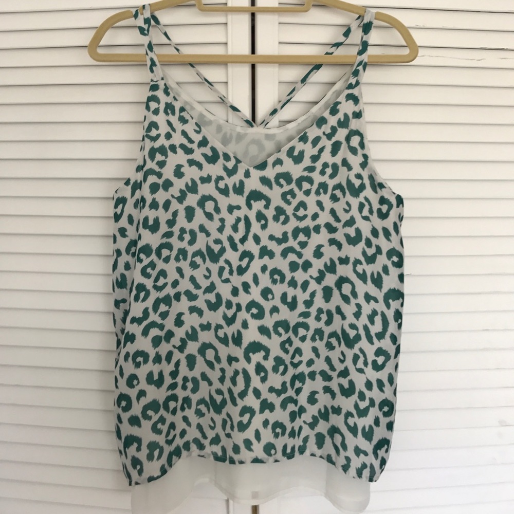 Leopard Print Layered Top - image 2