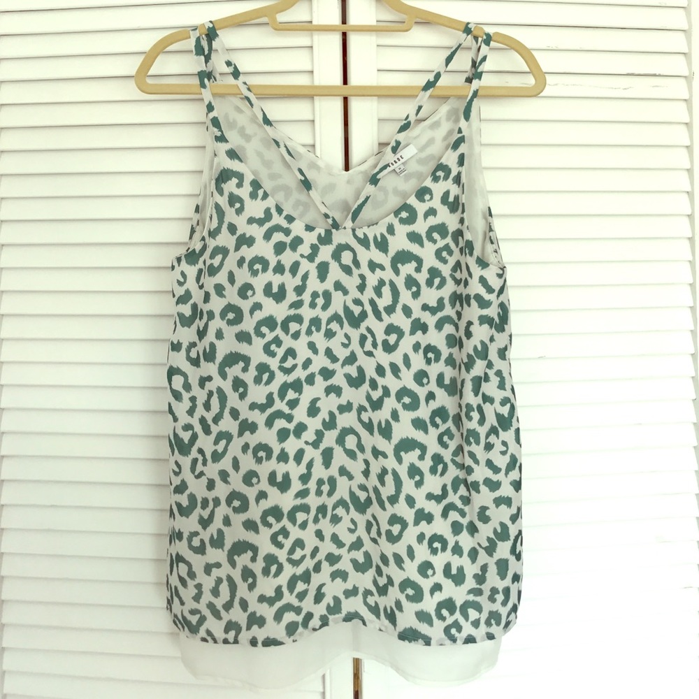 Leopard Print Layered Top - image 1