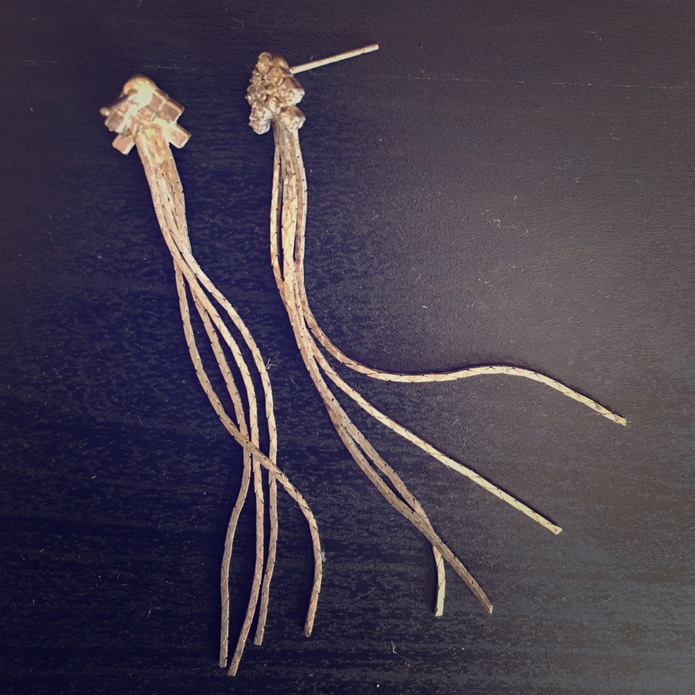 vintage Art Deco dangly earrings