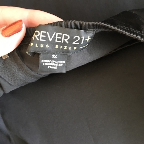 Forever 21 Strapless Navy Sequin Black Dress - Picture 4 of 4