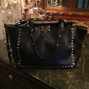 Genuine Leather Rockstud Shoulder or Tote