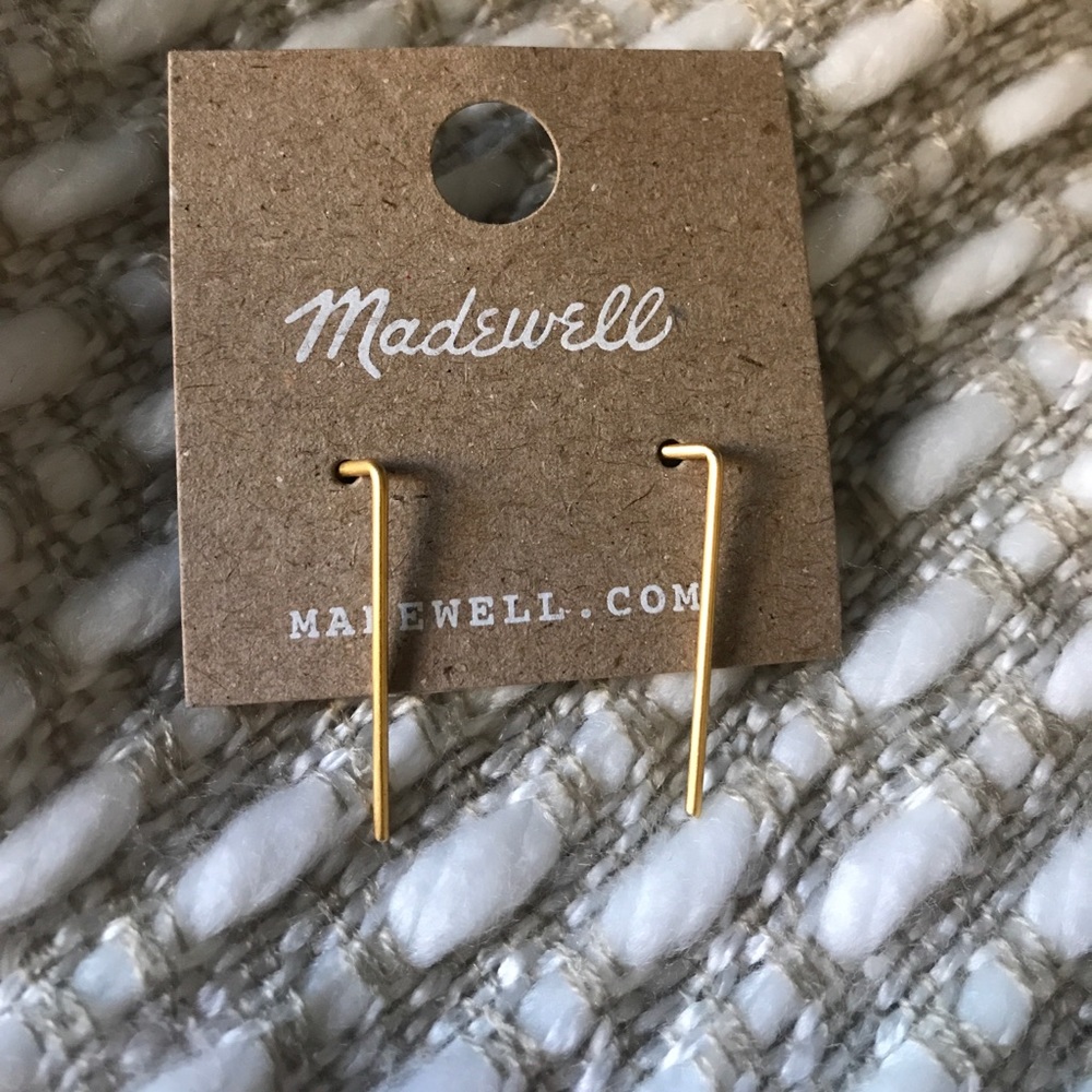 Madewell Gold Bar earrings