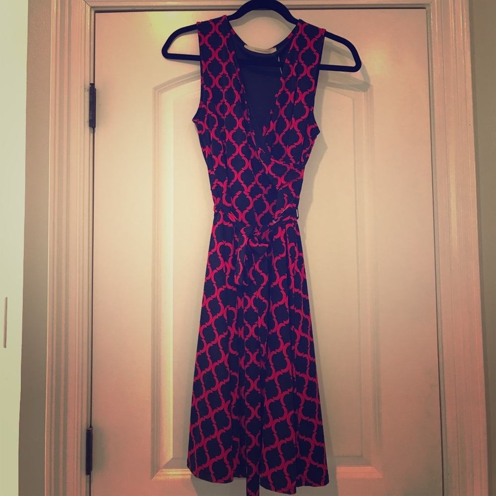 Cute half wrap dress with tags! Never before worn!