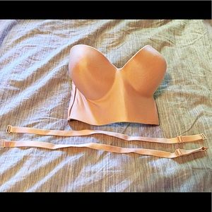 Felina Push-up Strapless Bra 32dd Pink Sexy