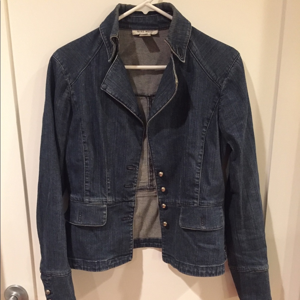November Sale!! Peplum jean jacket by Nine West