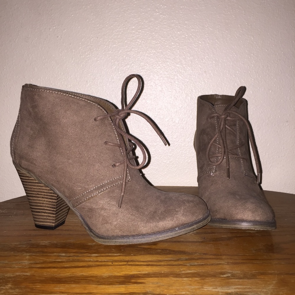 MIA Shawna Lace Up Booties