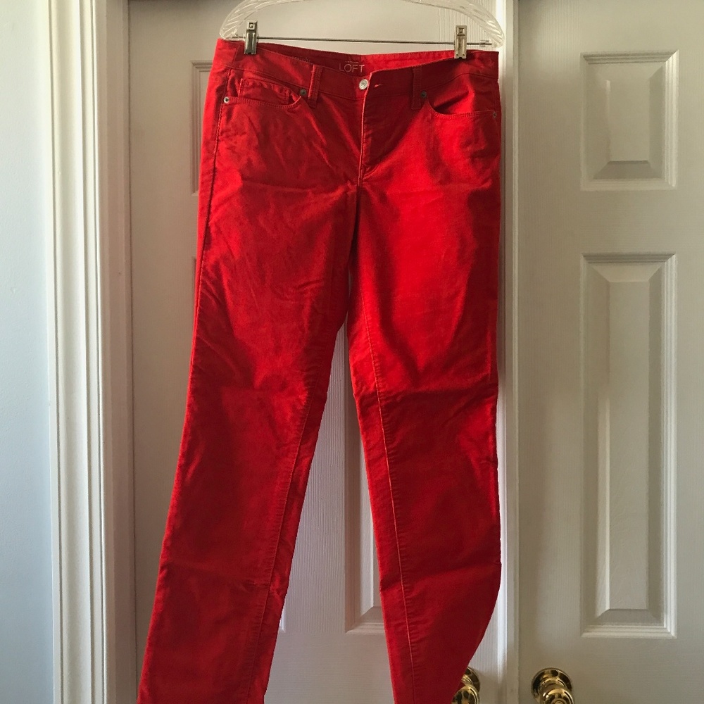 Orange Corduroy Pants