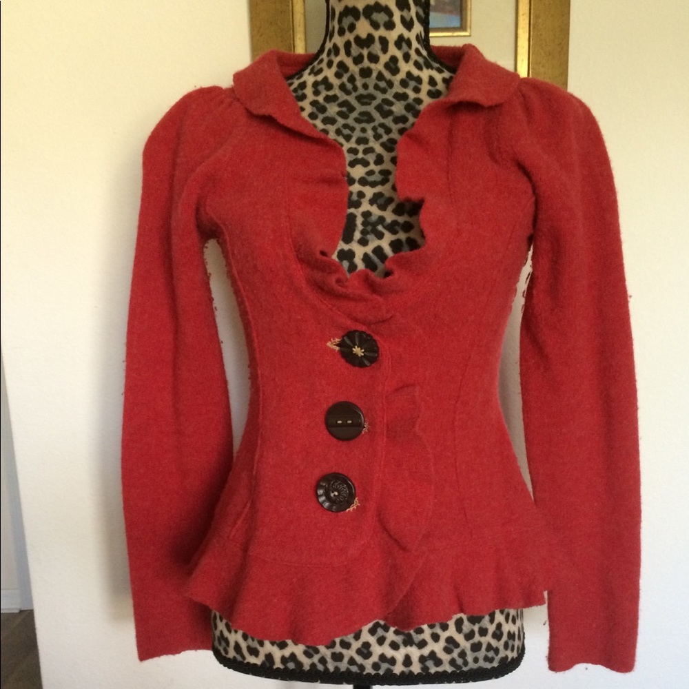Fun, frilly wool sweater