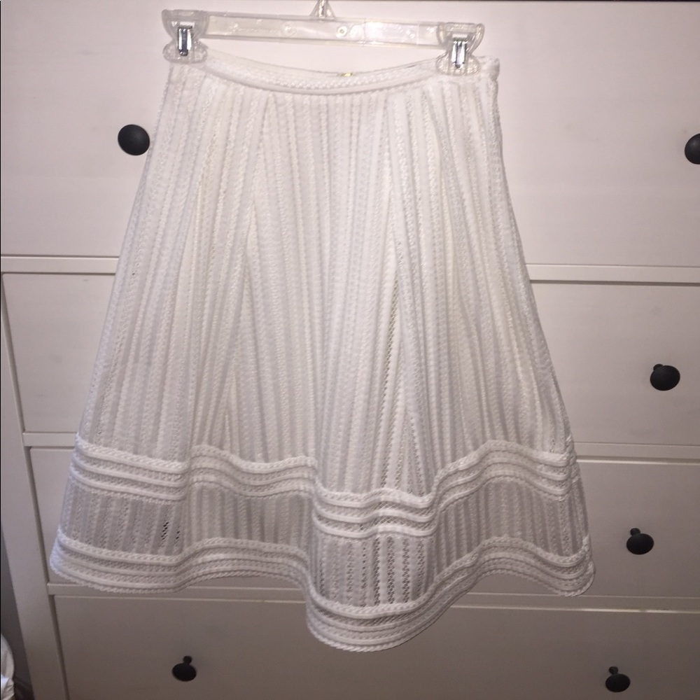 White eyelet skirt