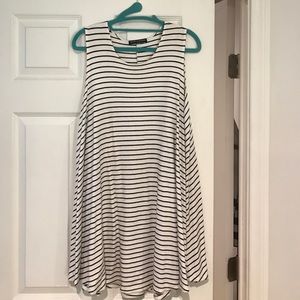 brandy melville striped tank swing dress