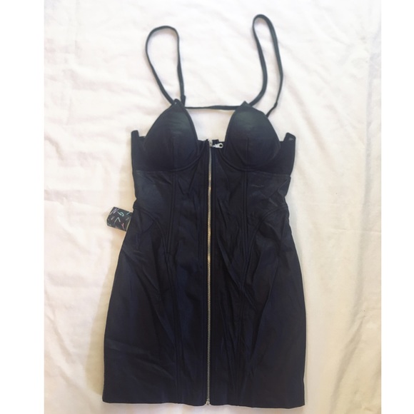 Nasty Gal With A Vengeance Corset Leather Dress - Picture 6 of 8