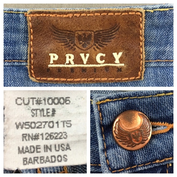 💸PRVCY Barbados Jean size 29 - Picture 4 of 8