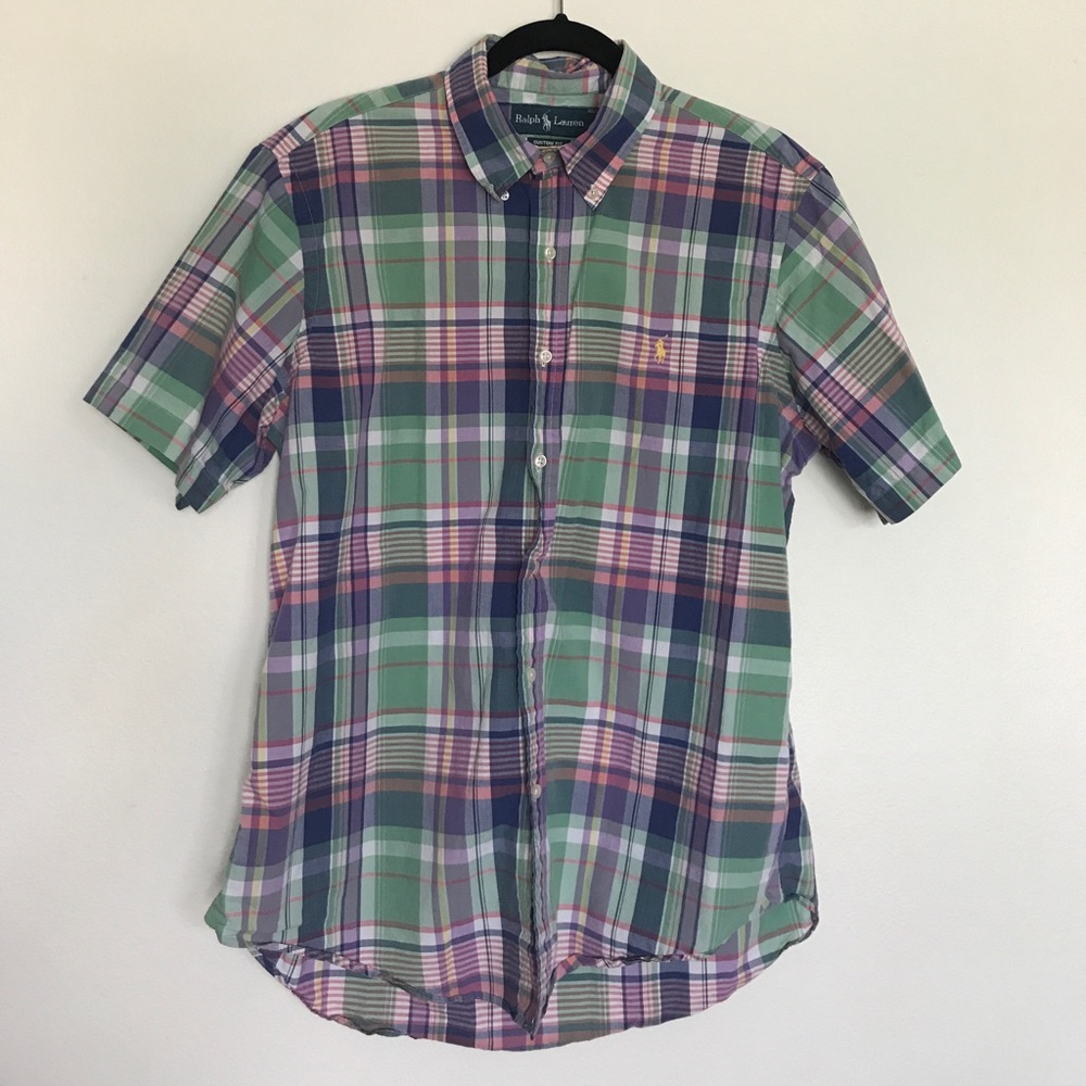 Ralph Lauren • Plaid Button Down Short Sleeve
