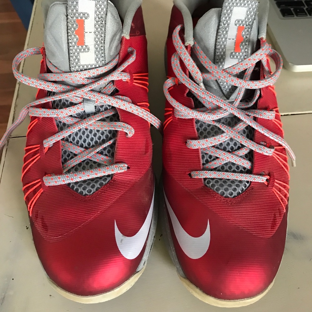 Red Lebron 10 Low size 12US