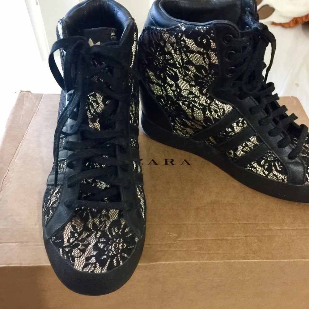 Vtg Jeremy Scott Adidas Lace Profiwedge Sneaker